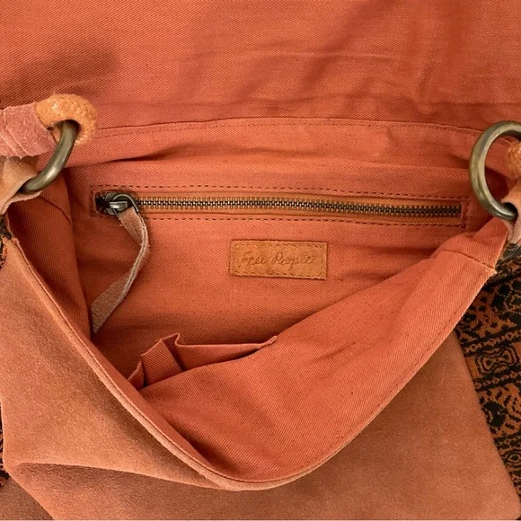 Free People Sundown Aztec Suede Fringe Purse - Picture 7 of 16